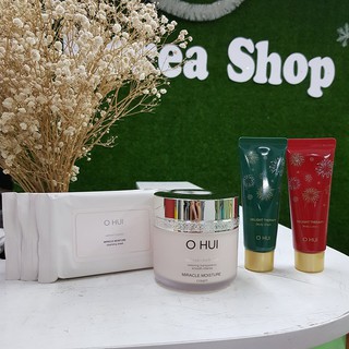 Bộ kem dưỡng da trắng hồng, ẩm mượt OHUI MIRACLE MOISTURE