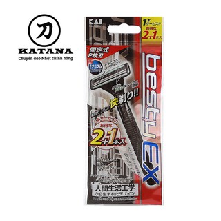 [CHÍNH HÃNG] Dao cạo râu Nhật Besty Ex 2 Blade/2+1 - BH 6 tháng 1 ĐỔI 1