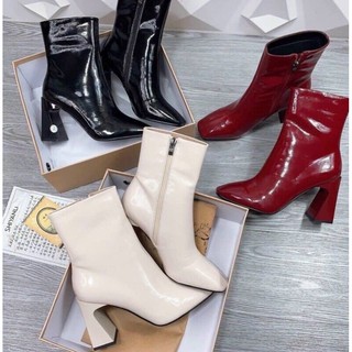 Boot da bóng gót cong hot trend (kèm ảnh thật cuối)