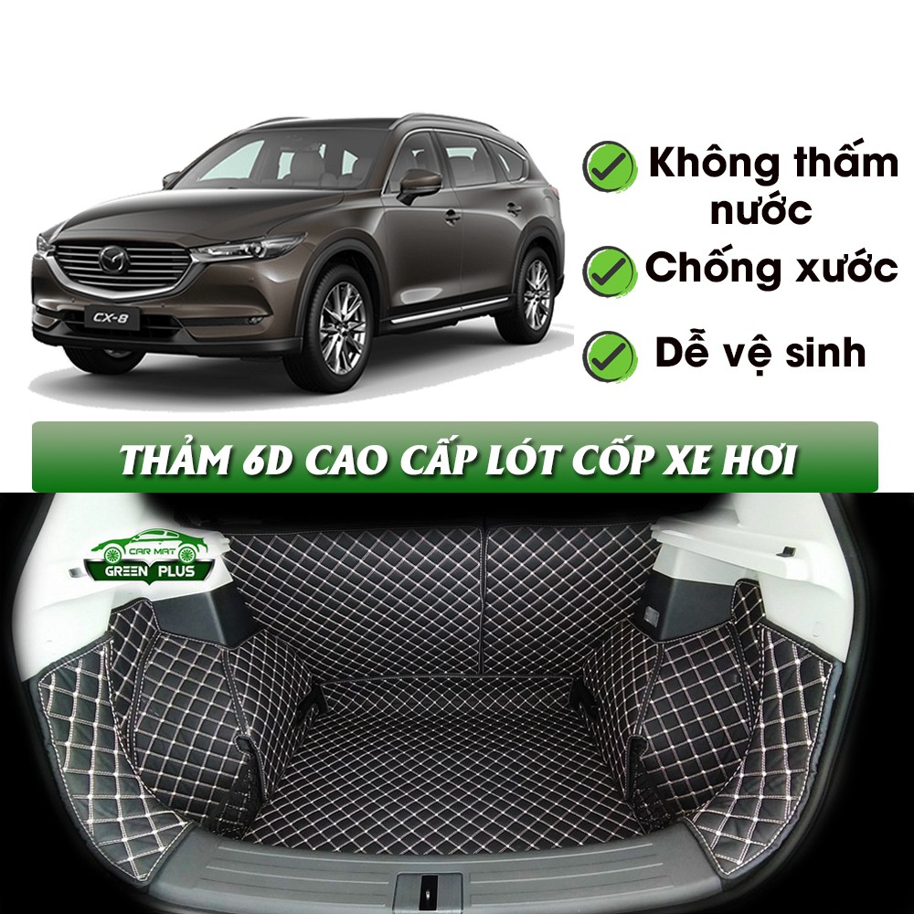 Lót cốp xe Mazda Cx8 ( đủ các đời xe), bảo vệ cốp tránh trày xước, không thấm nước, dễ vệ sinh