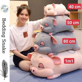 Gấu Bông, Gối Ôm Heo Lợn Thú Nhồi Bông Phê cần lim dim Siêu to khổng lồ béo ú đáng yêu ngộ nghĩnh