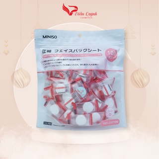Mặt nạ giấy nén Miniso Nhật Bản 100 viên