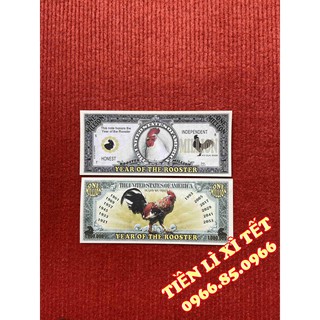 Tờ 1 triệu USD Lưu niệm có hình con Dậu (gà) trong 12 con giáp
