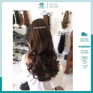 Tóc giả nữ đẹp ❤️FREESHIP❤️ Giảm 5k khi nhập [ TOCGIA5K]- Tóc giả ngoặm xoăn lửng P103