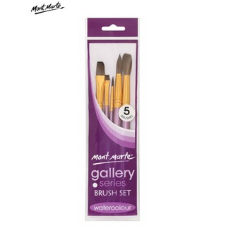 BỘ 5 CÂY CỌ VẼ MÀU NƯỚC, ACRYLIC MONT MARTE MM-BMHS0027