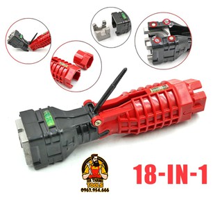 Dụng Cụ Sửa Chữa Vặn Ống Nước Vòi Nước 18 trong 1 - Cờ Lê Đa Năng Vặn Ống Nước Góc Hẹp