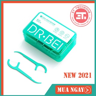 Tăm Chỉ nha khoa Xiaomi Dr Bei FS50 - sợi poly mềm mại siêu mỏng - mỗi hộp 50 chiếc