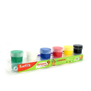 MÀU NƯỚC TEMPERA 6 MÀU - 20G KÈM CỌ