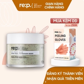 Mặt Nạ Đất Sét Re:p Hương Thảo Se Khít Lỗ Chân Lông Rep Bio Fresh With Real Nutrition Herbs 130g