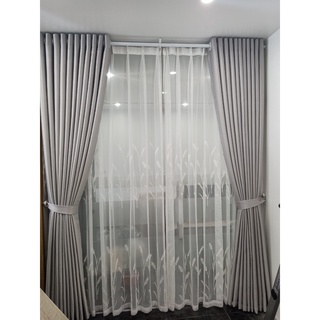 Rèm cửa rộng 3m (MÀN CỬA COMBO đầy đủ phụ kiện) Vải dệt 3 lớp chống nắng, cản sáng, chống tia UV