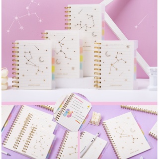 Sổ Tay Lò Xo Cosmic Galaxy Dòng Kẻ Ngang Khổ A5, A6