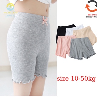 quần sooc đùi hè cho bé gái thun tăm SIÊU CO GIÃN 12-45kg mamikid