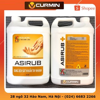 Nước rửa tay khô sát khuẩn nhanh Asirub can 5 lít ( Hàng Chính hàng )