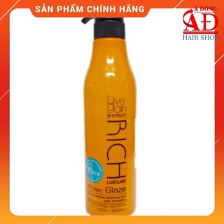 [Chính hãng] Gel mềm tạo kiểu tóc Livegain Rich Hair Glaze Hàn Quốc 500ml (Chai vàng)