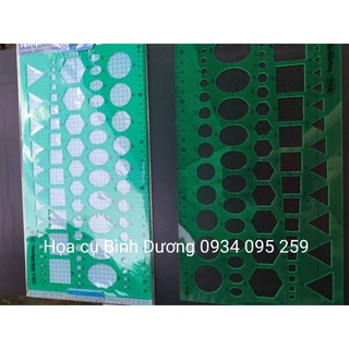 Thước hình học lớn vẽ 5 hình cơ bản WinQ C-2007