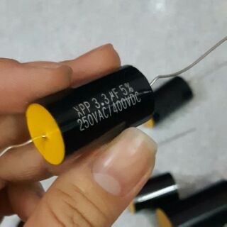 Tụ cản bảo vệ loa loại tốt 3.3uf/400v , giá 2 con 58k