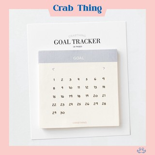 Giấy note theo dõi tiêu chí - Crabit Goal Tracker Notepad - 30 tờ [GIÁ TẬN XƯỞNG]