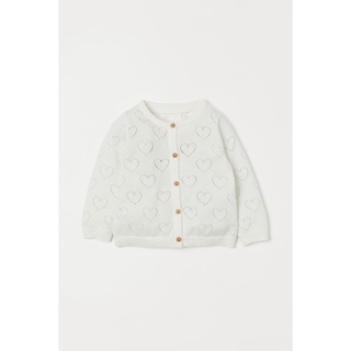 Áo cardigan trắng bé gái HM