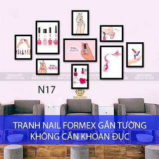 Album 20 bộ Tranh Nail - Tranh Tiệm Nail Gắn Tường - Không Cần Khoan Đục