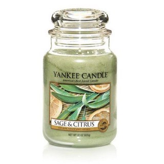 Hũ nến thơm Sage &amp; Citrus Yankee Candle YAN6796 (Size L 623g)