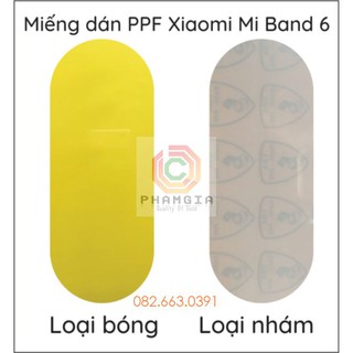 Miếng dán PPF đồng hồ Xiaomi Mi Band 6 chống trầy bảo vệ màn hình