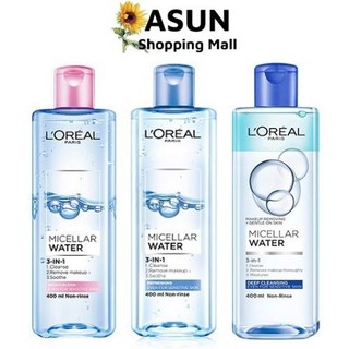 Nước tẩy trang Loreal Paris 3-in-1 Micellar Water 95ml - 400ml