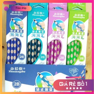 [Sỉ &amp; Lẻ] Bút Chì Gỗ 2B - 1 hộp [ tăng kèm got bút ]