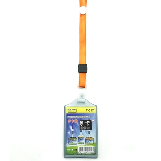 Bảng Tên Dây Lụa Nút 2M T-017 - Mẫu 2 - Màu Cam