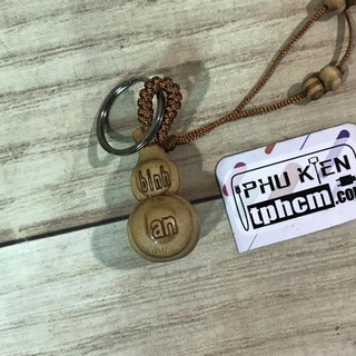 Móc khóa Hồ lô Gỗ có thể treo Oto - Xe Hơi