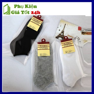 Tất Vớ Rẻ Cổ Ngắn Siêu Thoáng Nam Nữ (Trắng - Đen - Xám)