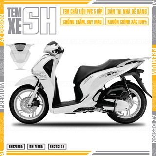Tem Rời Dán Xe SH Chữ Hiệu Ứng Chìm Nổi | SH05 | Decal Chế Dán SH Limited Edition Chống Nước, Dễ Dán