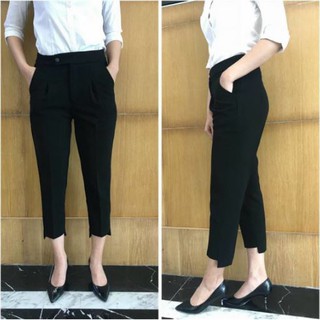 QUẦN BAGGY NỮ CHẤT LIỆU TUYẾT MƯA, GẤU LỆCH