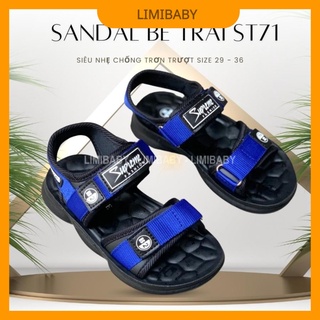 Dép sandal cho bé trai học sinh tiểu trung học 5 - 12 tuổi siêu nhẹ thời trang đi học đi biển phong cách Hàn Quốc ST71