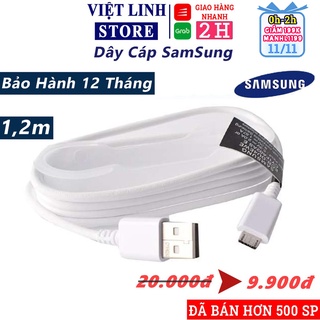 Dây cáp sạc Samsung S6 S7 S8 Note9 Note 10, dây sạc micro dài 1m2 dùng siêu bền, dây dẻo dai chống rối đứt