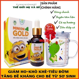 [Chính hãng] Dầu húng chanh Minion 30ml-  Dầu húng chanh lên men minion Gold cho bé tặng kèm quà