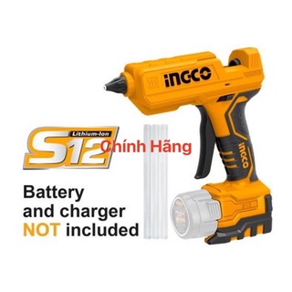INGCO Súng bắn keo dùng pin Lithum 12V CGGLI1201 (Cam kết Chính Hãng 100%)
