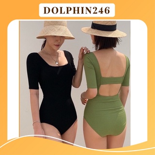 Bikini 1 Mảnh Ulzzang Hàn Quốc Đồ Bơi Đồ Bơi Hở Lưng Mẫu Mới 2022 (2598-K3B7)