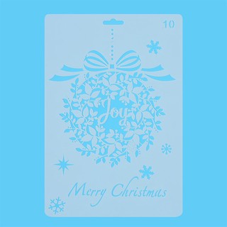 Thước Vẽ Hoạ Tiết Thủ Công Merry Christmas - Mẫu 10