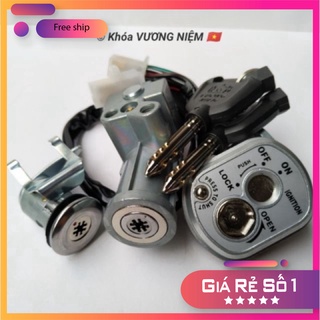 HCM- Bộ Ổ Khoá Xe Wave RS Chìa 8 Cạnh Chống Trộm Cao cấp Chính Hãng VƯƠNG NIỆM ĐỒ CHƠI XE MÁY GIÁ SỈ