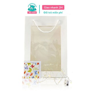 Set Túi Quà Kèm Đèn Và Thiệp Cao Cấp Gấu Bông Online