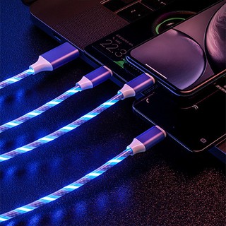 Dây sạc nhanh lightning TypeC phát sáng - Cáp sạc lightning, micro USB có đèn led - MINPRO