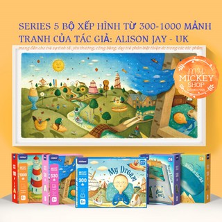 Mideer Puzzle Trò chơi xếp hình từ 530 mảnh đến 1000 mảnh có 4 mẫu cho bé từ 7 tuổi MD3127 MD3131 Mymickeyshop