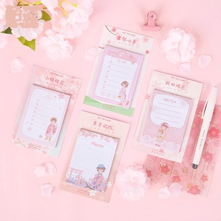 Set giấy nhớ Hoa anh đào hồng M595