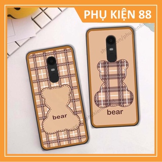 Ốp lưng Xiaomi Redmi Note 4/ Note 4x / Redmi 5 Plus ốp điện thoại LineBear, bé tóc xù, hoa siêu đẹp