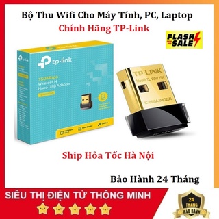 Bộ Thu Wifi  Chính Hãng Dùng Cho Máy Tính, PC, Laptop, Thiết Bị Thu Wifi TP-LINK TL-WN 725N-150MBPS Bảo Hành 24 Tháng