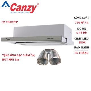 Máy hút khói-Máy hút mùi Canzy-CZ 7002 SYP- âm tủ-lực hút 750m³/h-máy khoẻ,chạy êm,chính hãng,giá rẻ-bảo hành 24 tháng