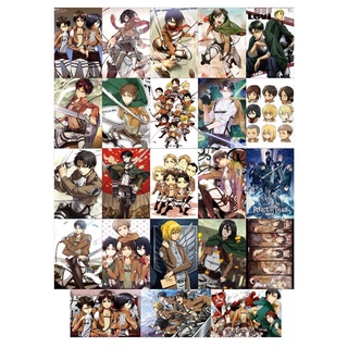 11-23 ảnh card Attack on Titan ép lụa khác nhau/ Card để ví anime Attack on titan