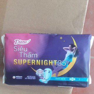 Băng vệ sinh ban đêm Diana Supernight 35cm ( combo 6 gói)