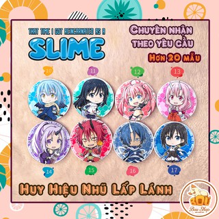 Huy hiệu nhũ lấp lánh Chuyển Sinh Thành Slime - Tensei Shitara Slime Datta Ken Anime Pin Goods