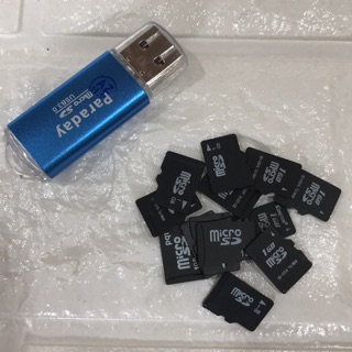 Combo 10 Thẻ Micro SD 1Gb Tặng Đầu Đọc Thẻ SD